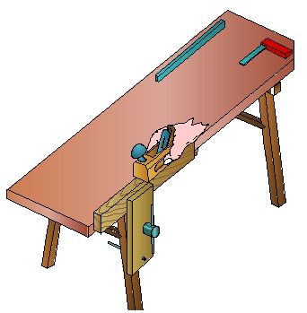 Imagen del cepillado de una pieza